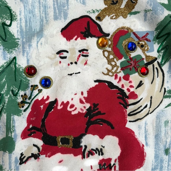 Vintage Ugly Christmas Holiday Sweater Sweatshirt L - Picture 3 of 16